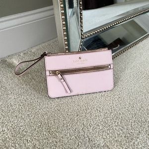light pink Kate Spade wristlet